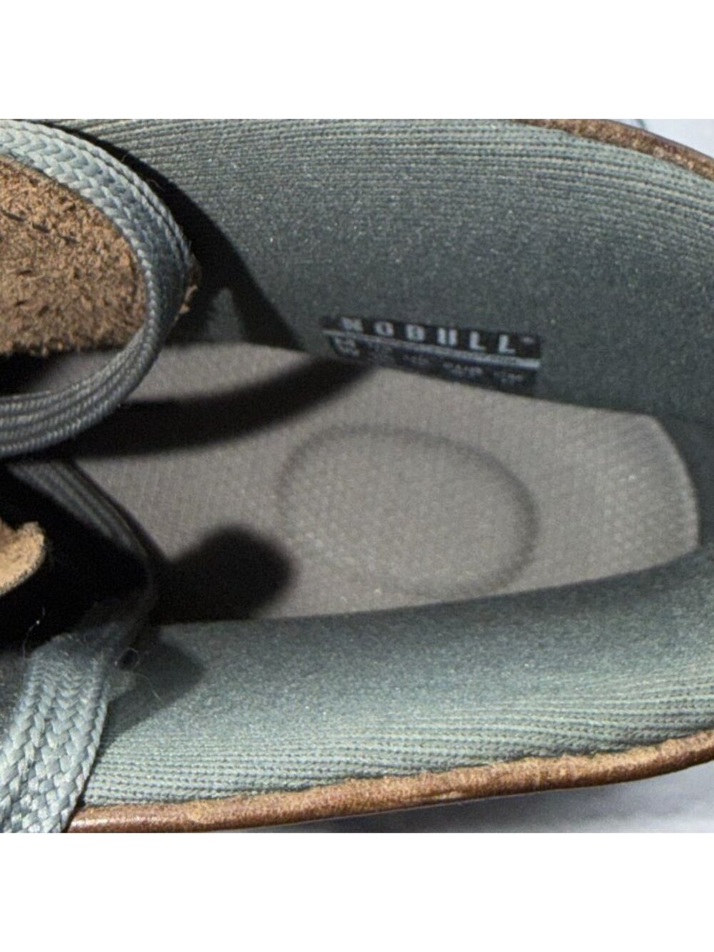 NOBULL High-Top Trainer Coffee Perforated Leather Gray Sole Mens Size 15 Sneaker - Picture 12 of 13